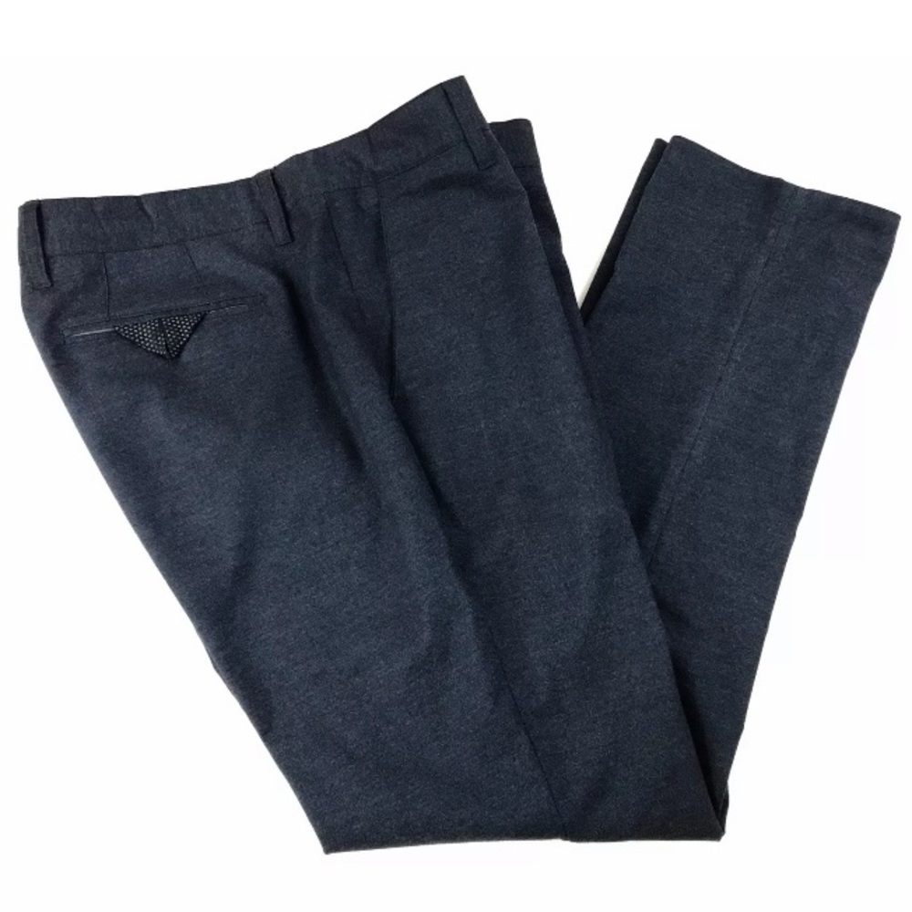 Ted Baker London Mens Navy Blue Brushed Flannel